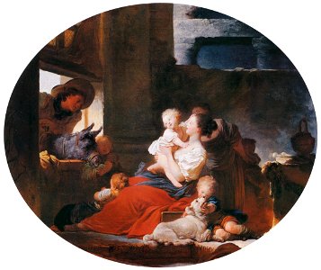 Jean-Honoré Fragonard – THE BIG HAPPY FAMILY [from Fragonard]