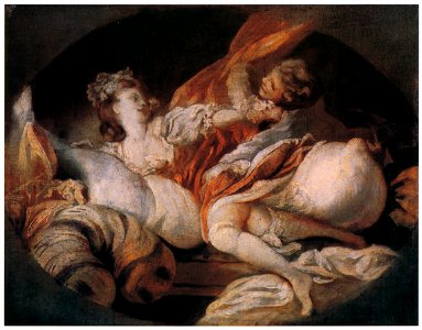 Jean-Honoré Fragonard – THE USELESS RESISTANCE [from Fragonard]. Free illustration for personal and commercial use.