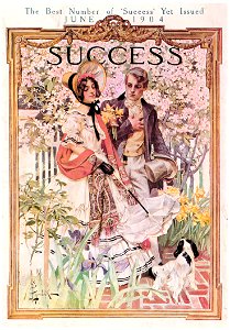 J. C. Leyendecker – Success Magazine cover. June 1904. [from The J. C. Leyendecker Poster Book]. Free illustration for personal and commercial use.