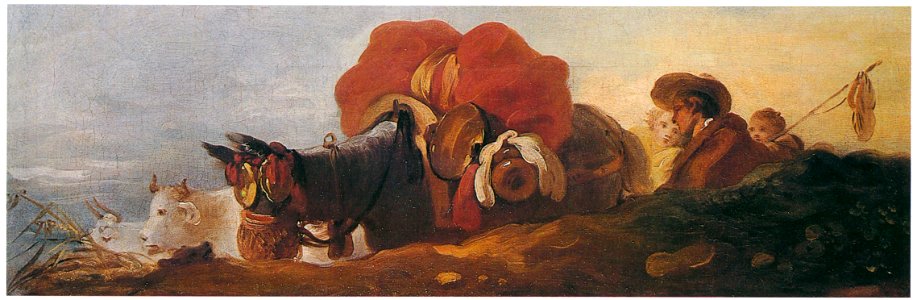 Jean-Honoré Fragonard – THE DEPARTURE FROM THE FARM [from Fragonard]