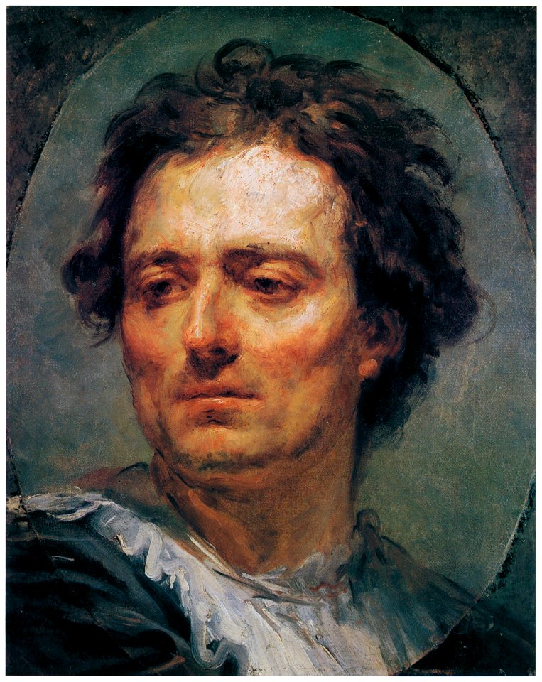 Jean-Honoré Fragonard – STUDY OF A MALE HEAD [from Fragonard]