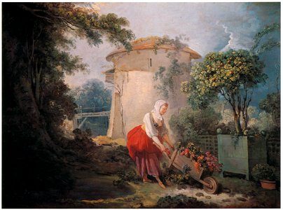 Jean-Honoré Fragonard – THE ROSE CART [from Fragonard]