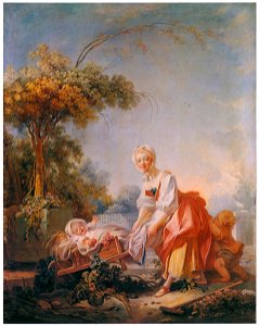 Jean-Honoré Fragonard – THE GARDENER [from Fragonard]. Free illustration for personal and commercial use.