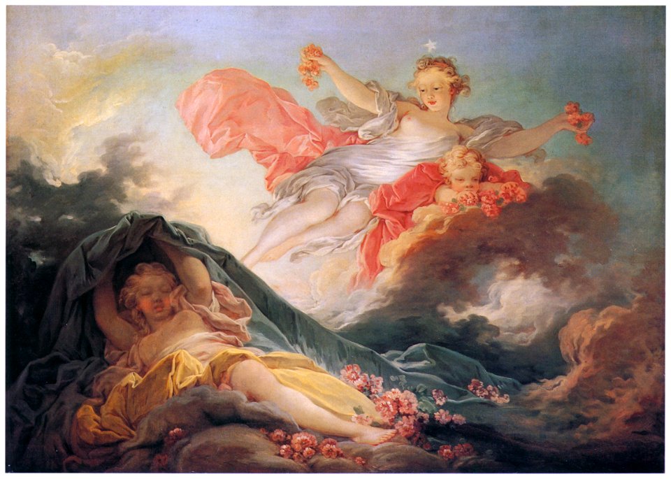Jean-Honoré Fragonard – VENUS AWAKENING / DAWN [from Fragonard]