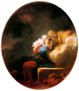 Jean-Honoré Fragonard – THE HOLY FAMILY RESTING [from Fragonard]. Free illustration for personal and commercial use.