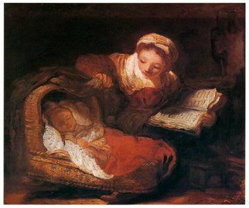 Jean-Honoré Fragonard – THE GOOD MOTHER [from Fragonard]. Free illustration for personal and commercial use.