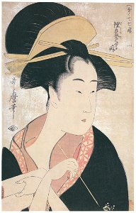 Kitagawa Utamaro – The Habit of Looking Clever, from the series Seven Bad Habits [from Ukiyo-e shuka. Museum of Fine Arts, Boston III]