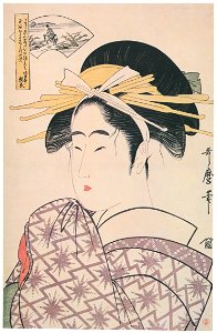 Kitagawa Utamaro – The Ide Jewel River, from an untitled series of Six Jewel Rivers [from Ukiyo-e shuka. Museum of Fine Arts, Boston III]. Free illustration for personal and commercial use.