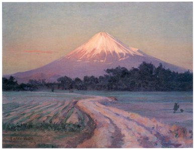 Wada Eisaku – Mt. Fuji [from Retrospective Exhibition of Wada Eisaku]. Free illustration for personal and commercial use.