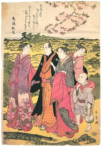 Kitagawa Utamaro – A Spring Outing [from Ukiyo-e shuka. Museum of Fine Arts, Boston III]