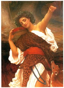 Frederic Leighton – Bacchante [from Frederick Lord Leighton]. Free illustration for personal and commercial use.