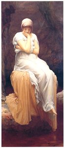 Frederic Leighton – Solitude [from Frederick Lord Leighton]. Free illustration for personal and commercial use.