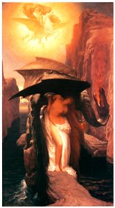Frederic Leighton – Perseus and Andromeda [from Frederick Lord Leighton]. Free illustration for personal and commercial use.