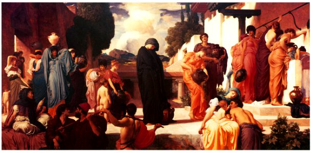 Frederic Leighton – Captive Andromache [from Frederick Lord Leighton]. Free illustration for personal and commercial use.