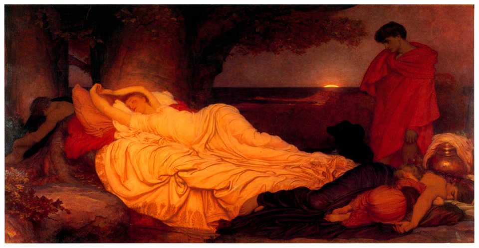 Frederic Leighton – Cymon and Iphigenia [from Frederick Lord Leighton]