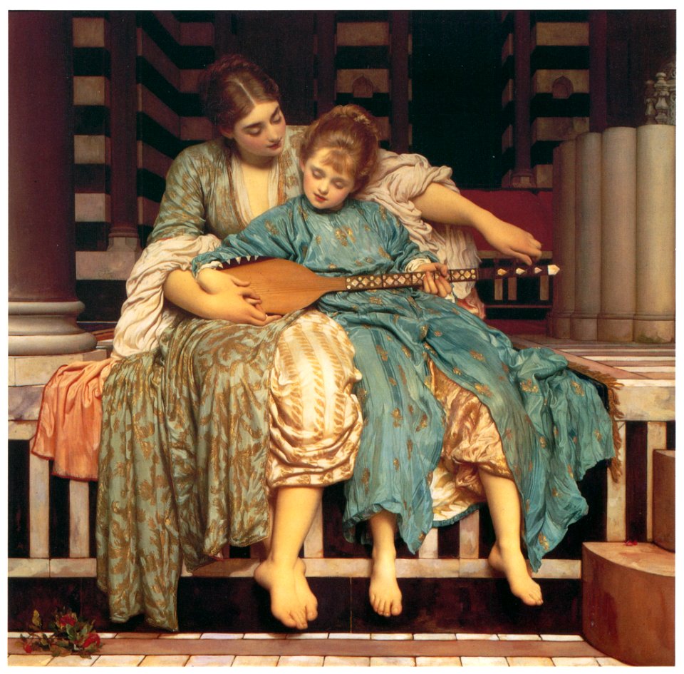 Frederic Leighton – Music Lesson [from Frederick Lord Leighton]