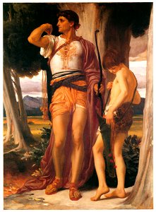 Frederic Leighton – Jonathan’s Token to David [from Frederick Lord Leighton]. Free illustration for personal and commercial use.