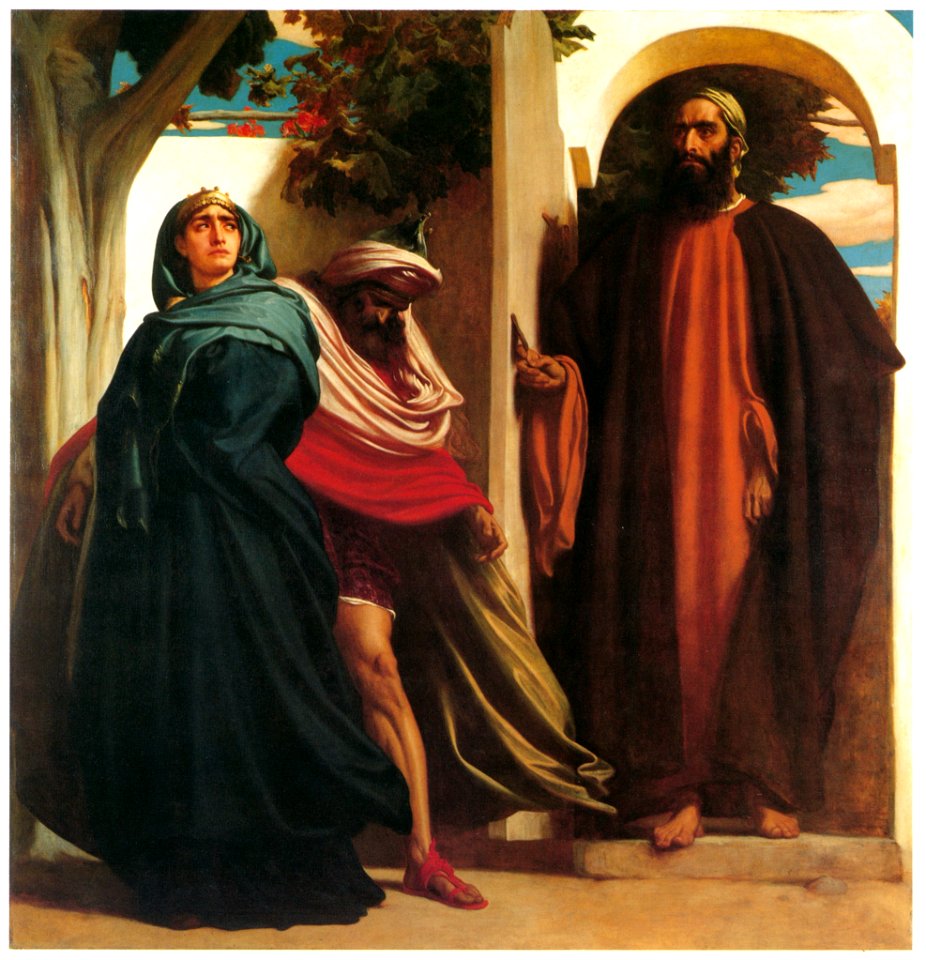 Frederic Leighton – Jezebel and Ahab [from Frederick Lord Leighton]