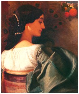 Frederic Leighton – Pavonia [from Frederick Lord Leighton]. Free illustration for personal and commercial use.