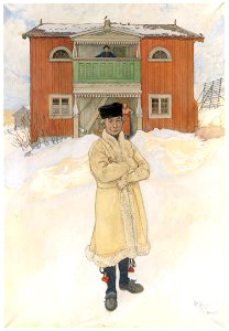 Carl Larsson – Daniels Mats [from The Painter of Swedish Life: Carl Larsson]. Free illustration for personal and commercial use.