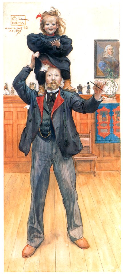 Carl Larsson – Brira and I [from The Painter of Swedish Life: Carl Larsson]