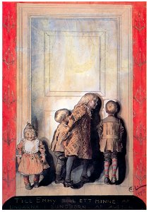 Carl Larsson – The Day Before Christmas Eve [from The Painter of Swedish Life: Carl Larsson]. Free illustration for personal and commercial use.