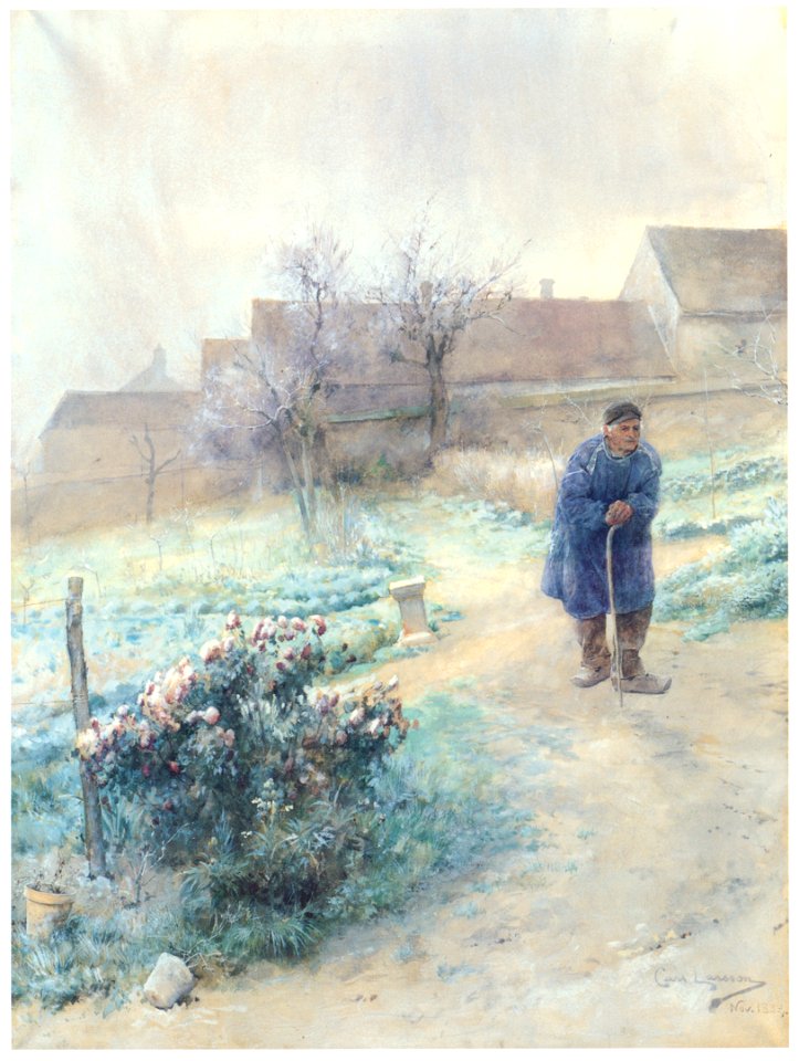 Carl Larsson – November / Hoar Frost [from The Painter of Swedish Life: Carl Larsson]