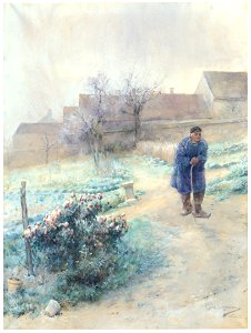 Carl Larsson – November / Hoar Frost [from The Painter of Swedish Life: Carl Larsson]