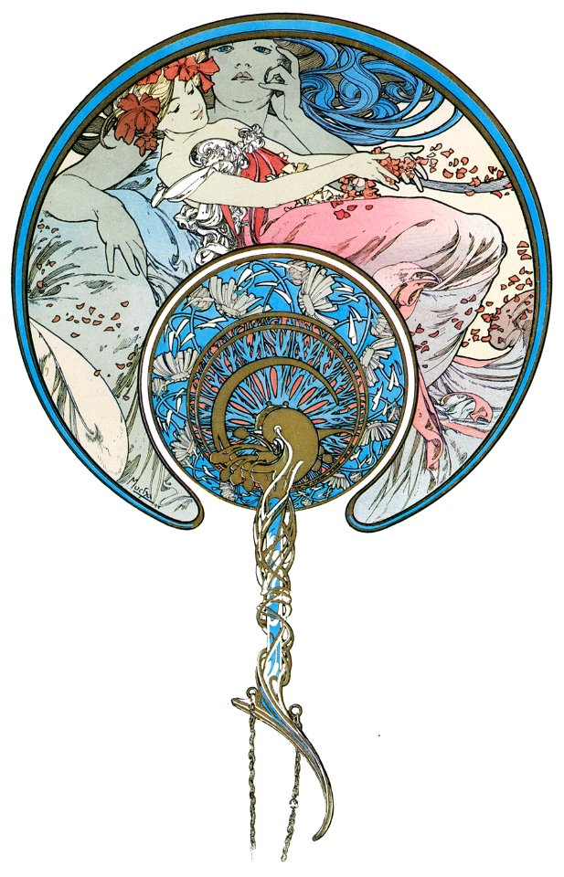 Alphonse Mucha – LE VENT QUI PASSE EMPORTE LA JEUNESSE [from Alphonse Mucha: The Ivan Lendl collection]