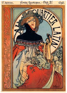 Alphonse Mucha – AU QUARTIER LATIN [from Alphonse Mucha: The Ivan Lendl collection]