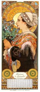 Alphonse Mucha – CHARDON DE GREVES [from Alphonse Mucha: The Ivan Lendl collection]. Free illustration for personal and commercial use.