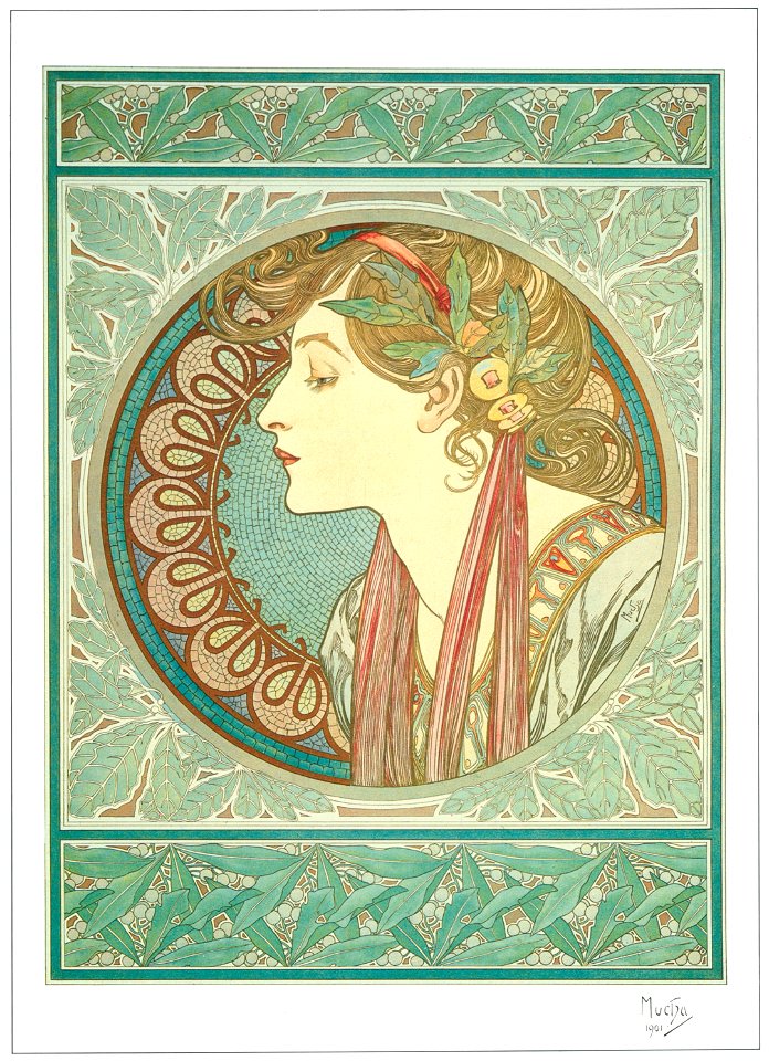 Alphonse Mucha – LAURIER [from Alphonse Mucha: The Ivan Lendl collection]