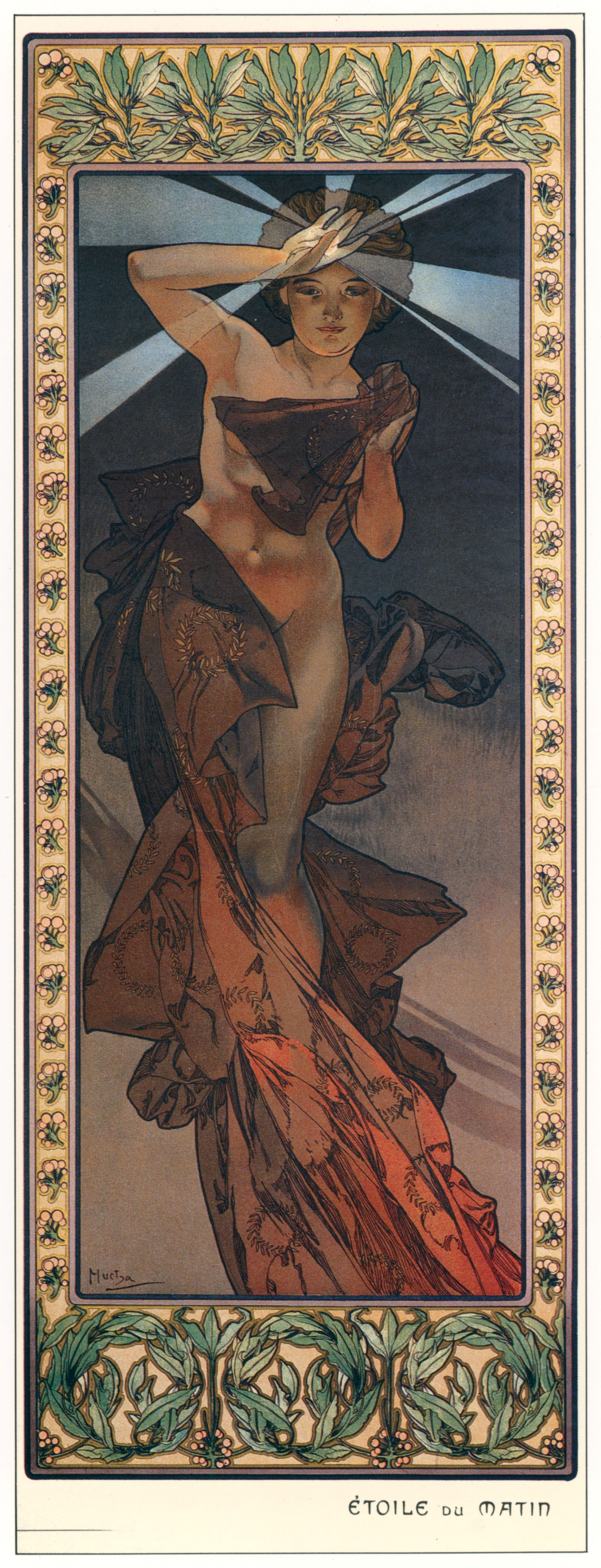 Alphonse Mucha – LES ETOILES: ETOILE DU MATIN [from Alphonse Mucha: The Ivan Lendl collection]