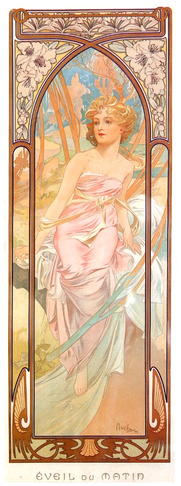 Alphonse Mucha – HEURES DU JOUR: EVEIL DE MATIN [from Alphonse Mucha: The Ivan Lendl collection]