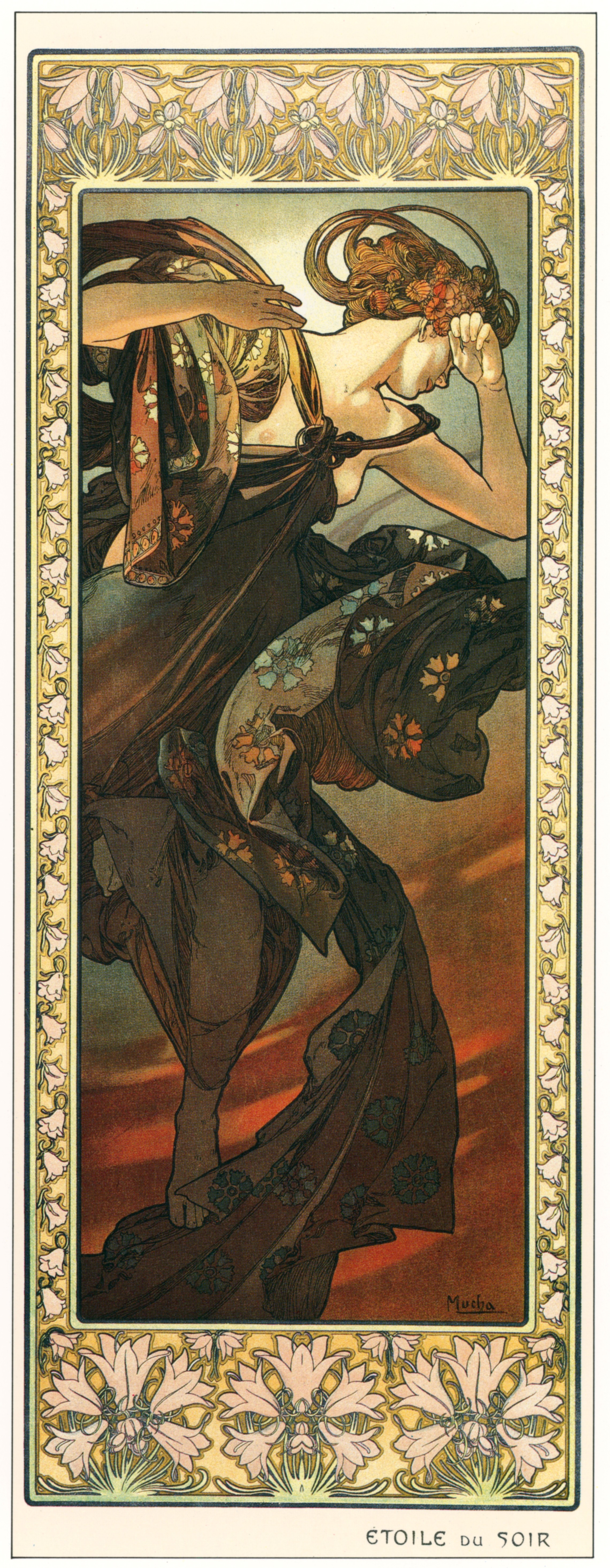 Alphonse Mucha – LES ETOILES: ETOILE DU SOIR [from Alphonse Mucha: The Ivan Lendl collection]