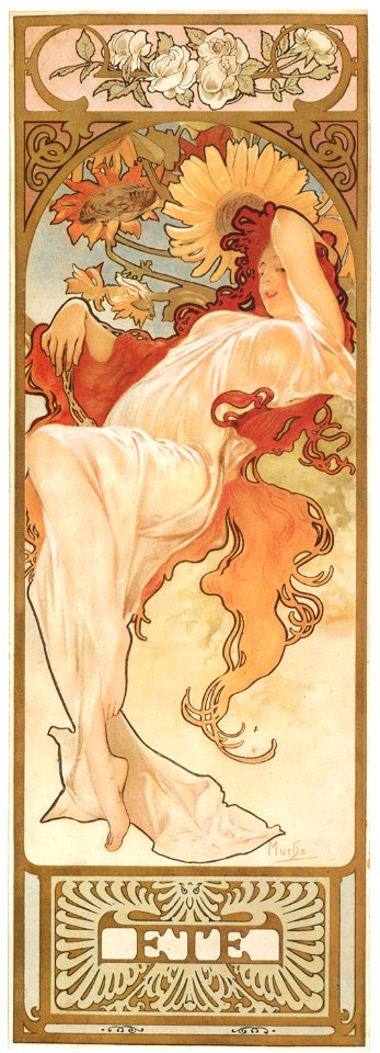 Alphonse Mucha – LES SAISONS: L’AUTOMNE [from Alphonse Mucha: The Ivan Lendl collection]