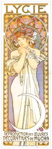 Alphonse Mucha – LYGIE [from Alphonse Mucha: The Ivan Lendl collection]. Free illustration for personal and commercial use.