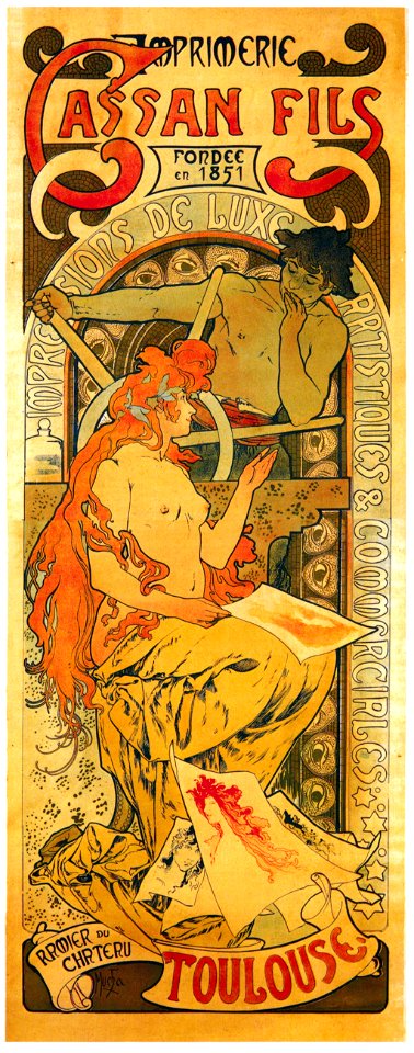 Alphonse Mucha – CASSAN FILS [from Alphonse Mucha: The Ivan Lendl collection]
