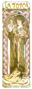 Alphonse Mucha – LA TOSCA [from Alphonse Mucha: The Ivan Lendl collection]. Free illustration for personal and commercial use.