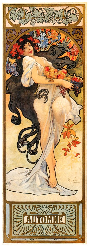 Alphonse Mucha – LES SAISONS: L’HIVER [from Alphonse Mucha: The Ivan Lendl collection]