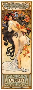 Alphonse Mucha – LES SAISONS: L’HIVER [from Alphonse Mucha: The Ivan Lendl collection]. Free illustration for personal and commercial use.