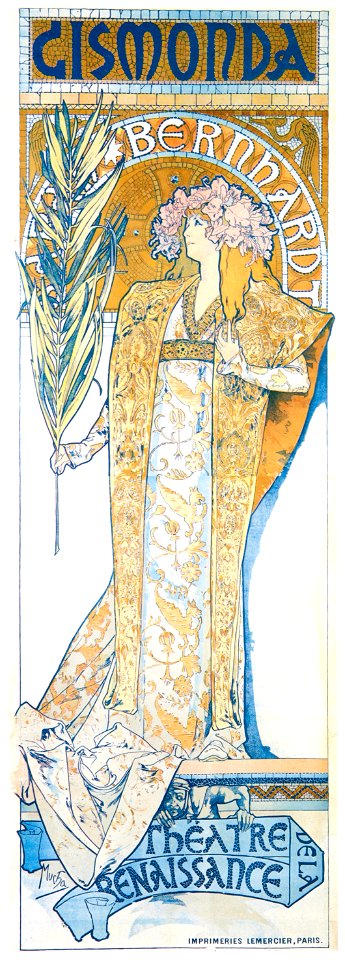 Alphonse Mucha – GISMONDA [from Alphonse Mucha: The Ivan Lendl collection]