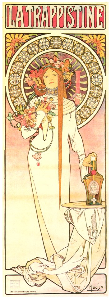 Alphonse Mucha – LA TRAPPISTINE [from Alphonse Mucha: The Ivan Lendl ...