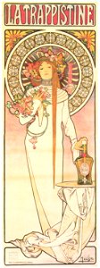 Alphonse Mucha – LA TRAPPISTINE [from Alphonse Mucha: The Ivan Lendl collection]. Free illustration for personal and commercial use.