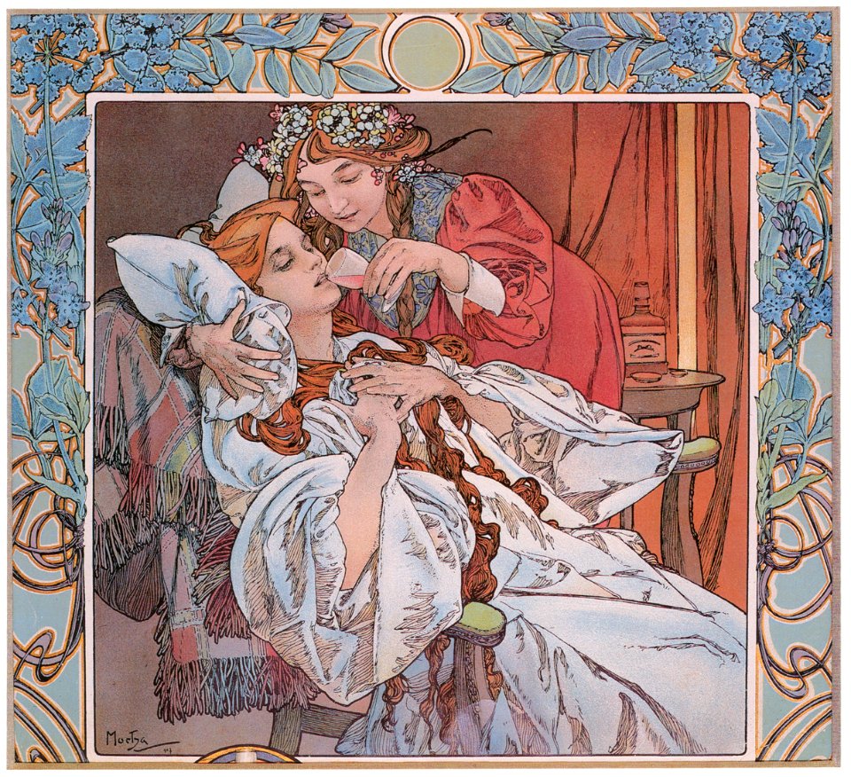 Alphonse Mucha – TRINER’S ANGELICA BITTER TONIC [from Alphonse Mucha: The Ivan Lendl collection]
