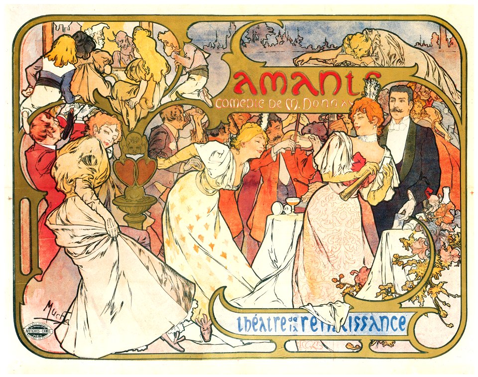 Alphonse Mucha – AMANTS [from Alphonse Mucha: The Ivan Lendl collection]
