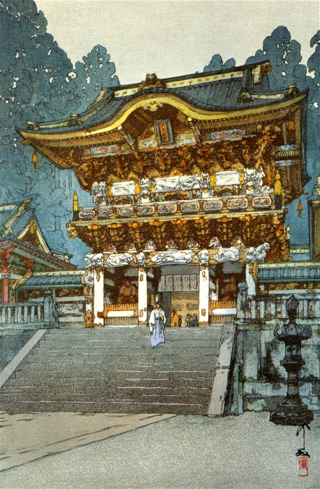 Yoshida Hiroshi – Yomei Gate [from Fukuoka Art Museum]. Free illustration for personal and commercial use.