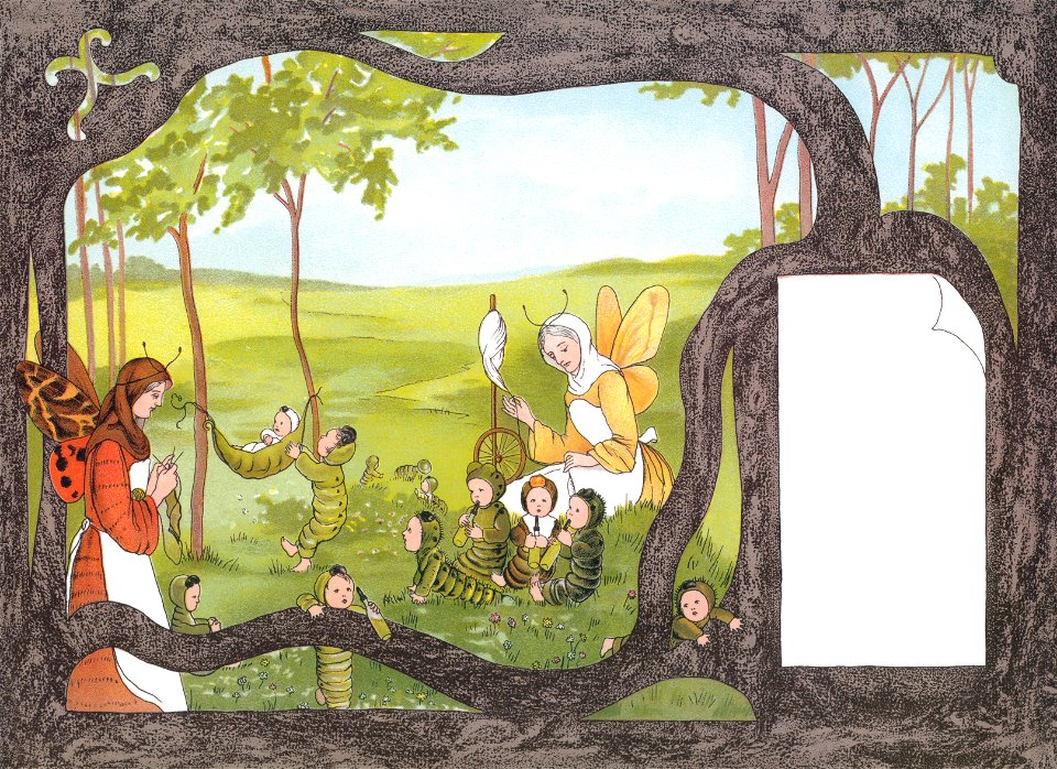 Sibylle von Olfers – Plate 2 [from The Story of the Butterfly Children]