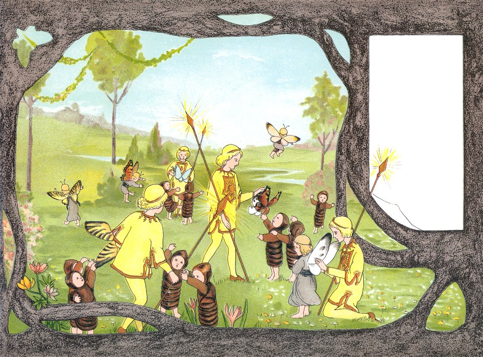 Sibylle von Olfers – Plate 4 [from The Story of the Butterfly Children]