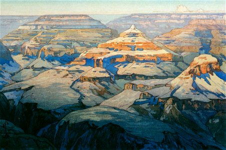Yoshida Hiroshi – The Grand Canyon [from Fukuoka Art Museum]. Free illustration for personal and commercial use.
